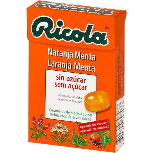 Ricola Caramelos Naranja Menta Sa 50 g